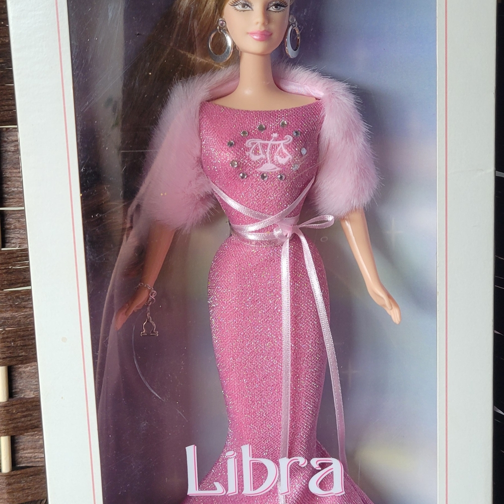 Pink Barbie Doll with Fur Stole